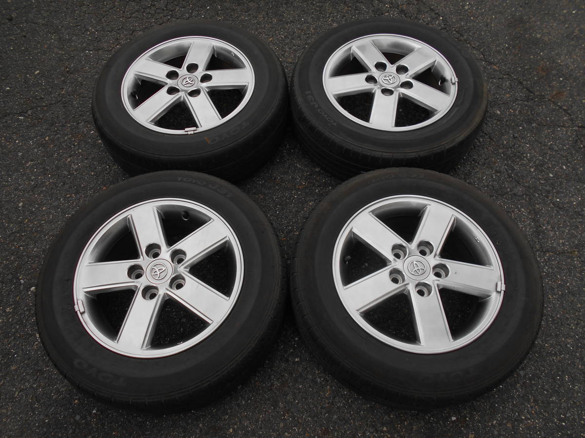 超バリ溝☆トヨタ エスティマ 純正 ハイグロス 6.5J+50 PCD114.3-5穴 