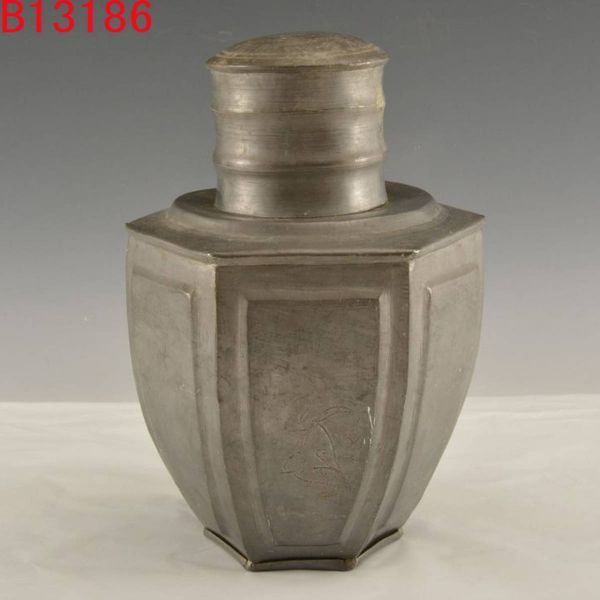 B13186 錫製茶心壷 約1440g：本物保証 送料無料 煎茶道具 茶壷 茶