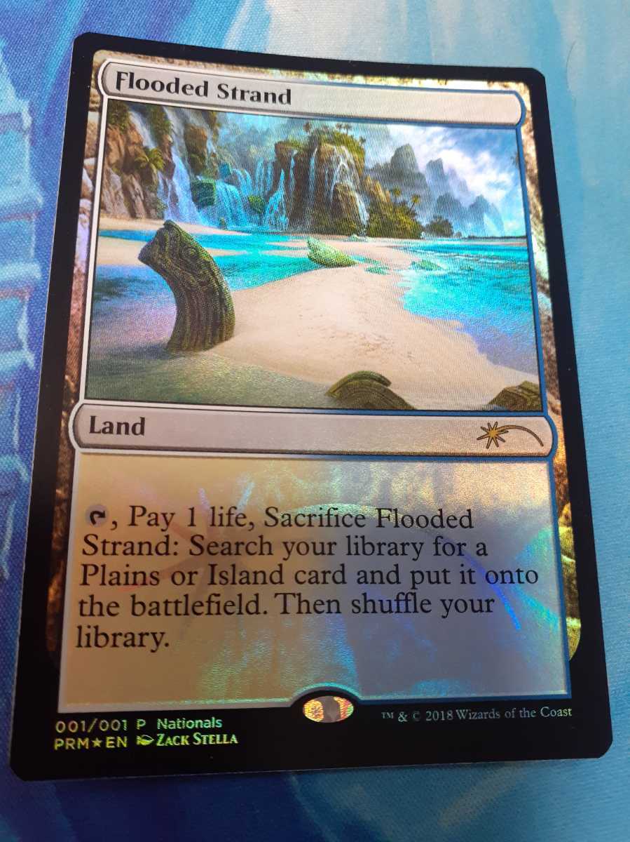 MTG 溢れかえる岸辺/Flooded Strand 英語 2枚 溢れかえる岸辺 MTG 英語 Strand プロモ foil mtg 4枚 4枚セット