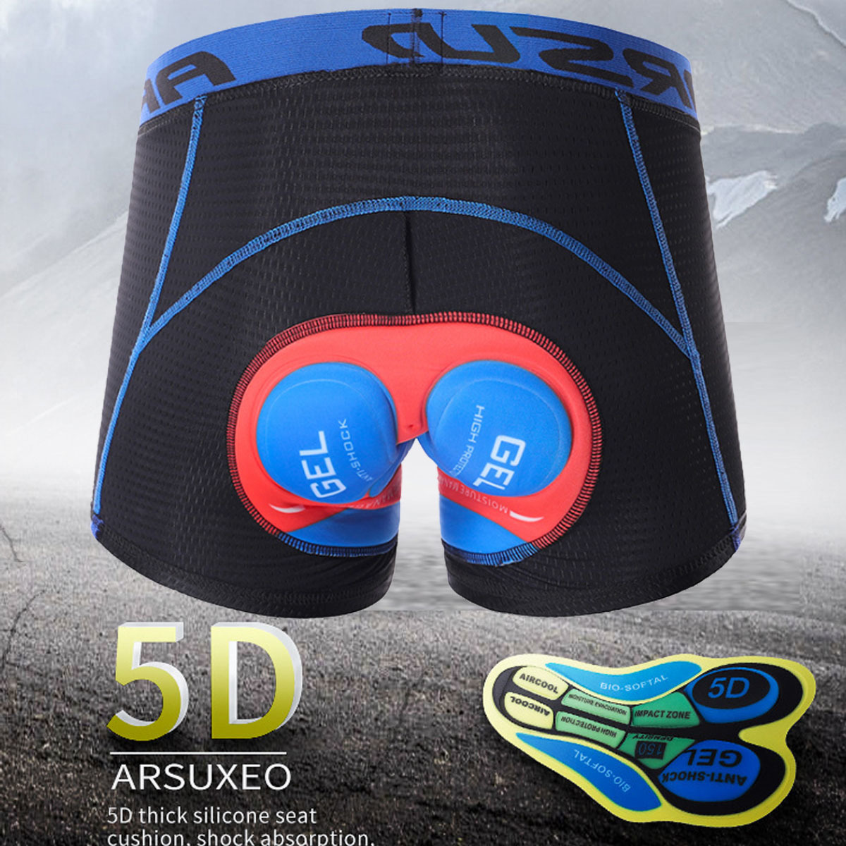 payフリマ sizeL 初心者 サイクリングパンツ 極厚5D GEL 5Dゲル クッション サイクリングショーツ インナーパンツ インナー