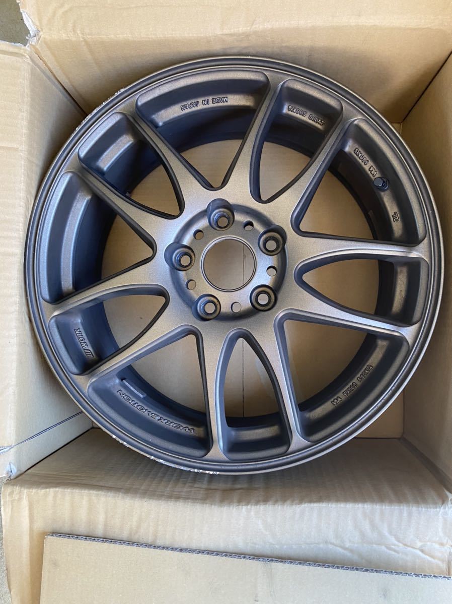 中古ワーク エモーション XT7 ホワイト 17インチ 7J +47 PCD100 4穴