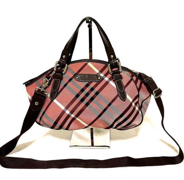 美品 BURBERRY BLUE LABEL バーバリーブルーレーベル 2way ショルダー 