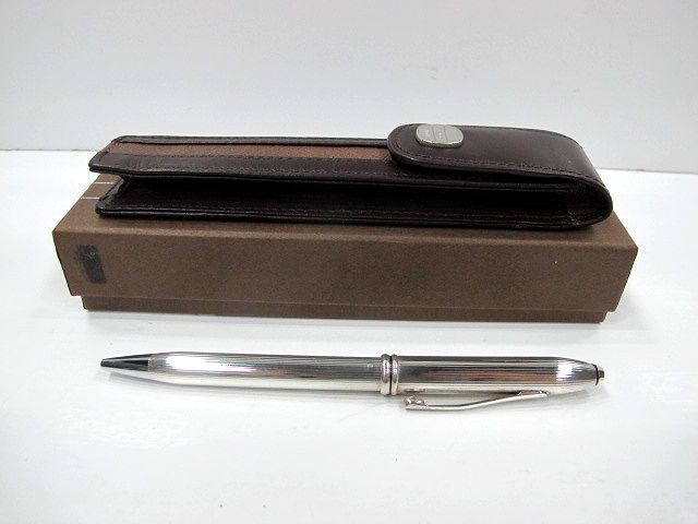 人気，安い Cross クロス/シルバー925 銀製ボールペン 30g/革ケース付(クロス)｜売買されたオークション情報、yahooの商品情報をアーカイブ公開 - オークファン クロス