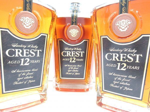 古酒　国産ウイスキー5本 サントリー クレスト ウイスキー CREST 12年 クレスト12年 SUNTORY