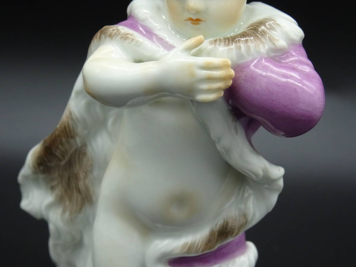 1点限り】マイセン Meissen 人形 フィギュア フィギュリン 四季 冬の