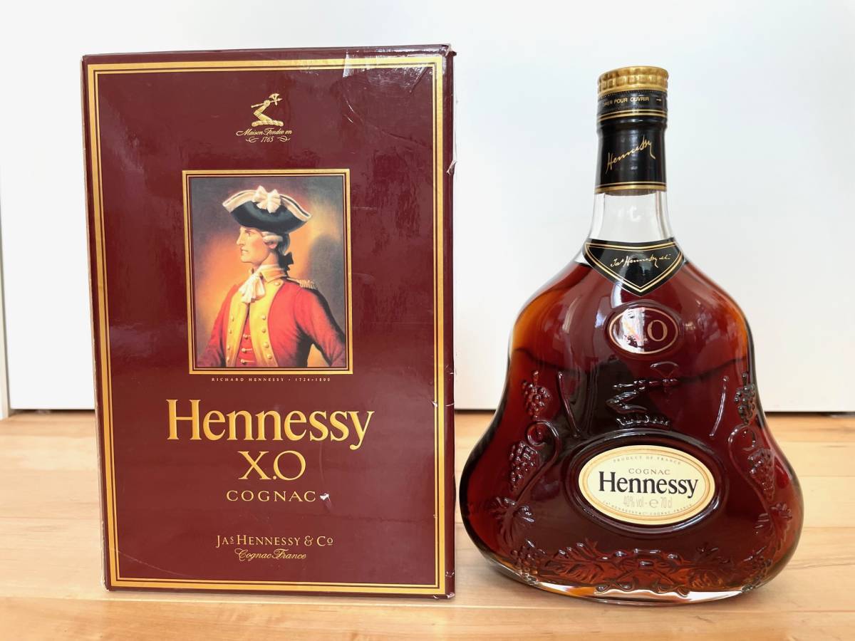 定番，人気SALE 未開栓 Hennessy X.O COGNAC ヘネシー コニャック 古酒 金色キャップ(ヘネシー)｜売買されたオークション情報、yahooの商品情報をアーカイブ公開 - オークファン コニャック
