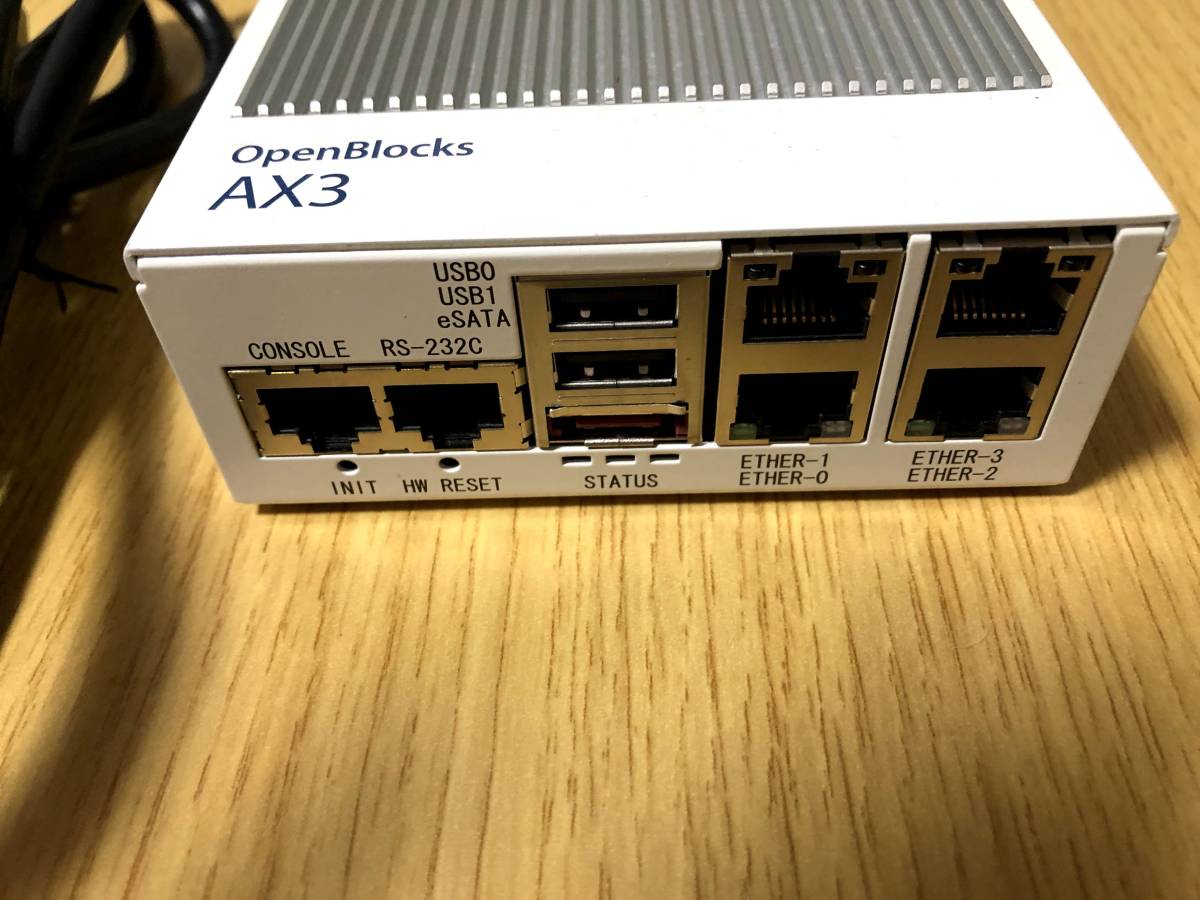 ファンレス小型サーバー ぷらっとホーム OpenBlockS AX3 4イーサネット