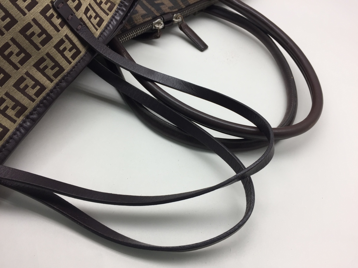 まとめ】FENDI ズッカ柄 レザーxキャンバス トートバッグ 