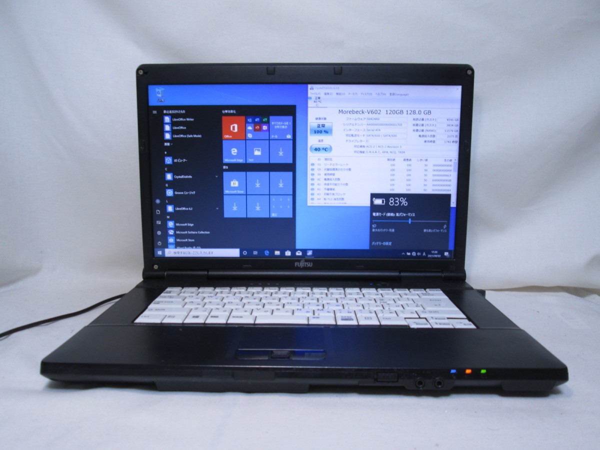 富士通 LIFEBOOK A552/F FMVNA7FE Celeron B730 1.8GHz 4GB 128GB 爆速SSD 15インチ Win10 64bit Office Wi-Fi [79912]
