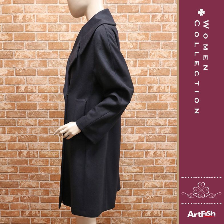 1円/秋冬/BOTTEGA MARTINESE/IT40サイズ/ウールカシミヤ ダブルコート