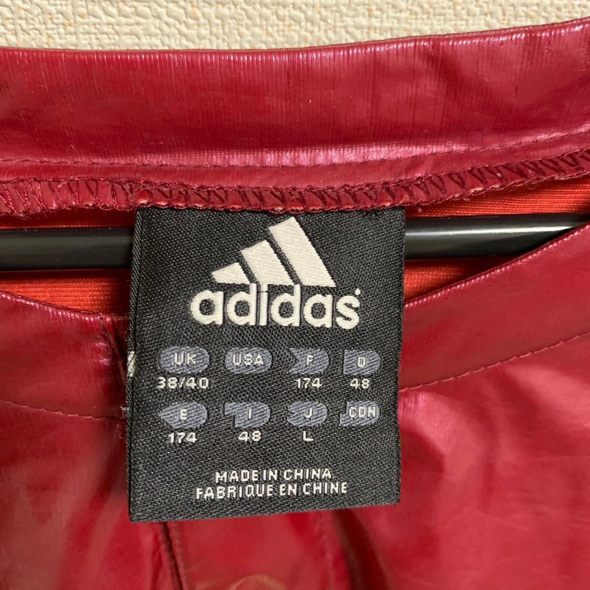 人気】adidas サウナスーツ ウインドブレーカー ワインレッド 