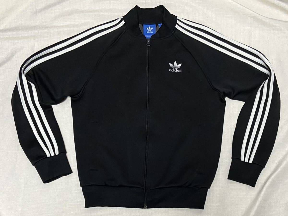 希少 adidas オリジナルス ATP 復刻 黒 白 トレフォイルロゴ ジャージ 