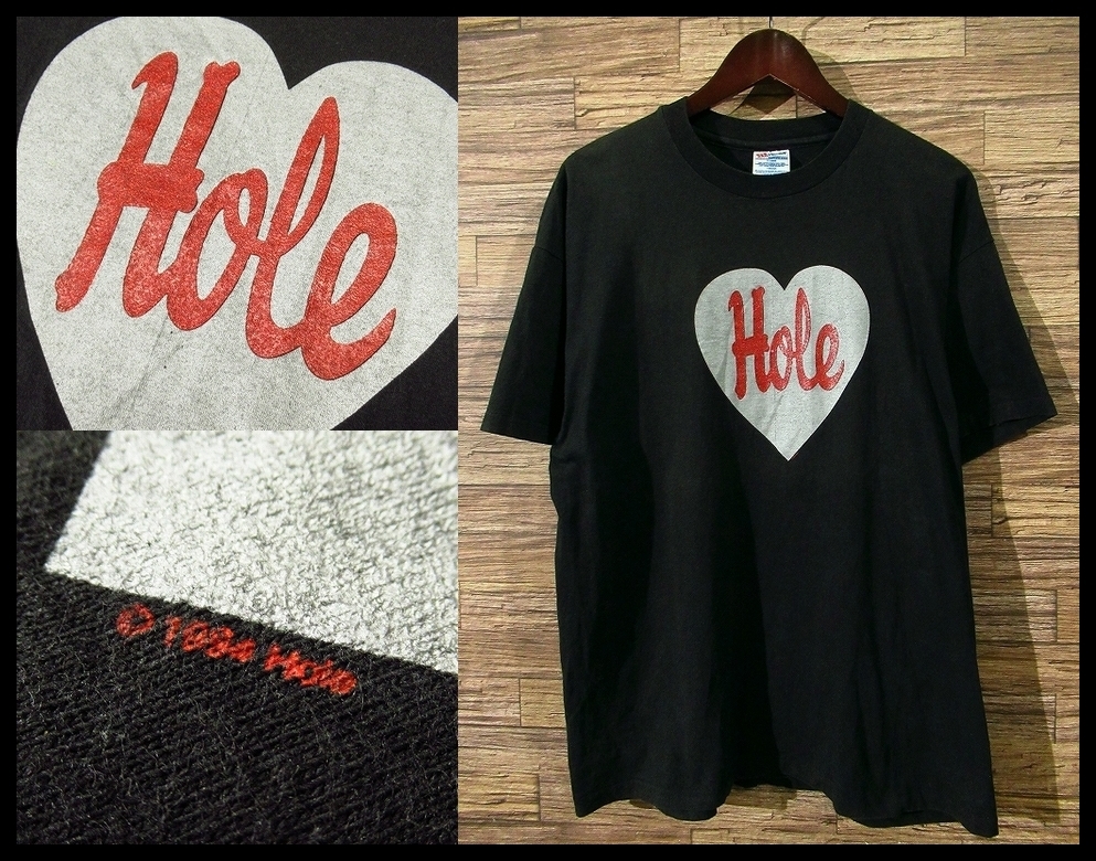 XL サイズ □ 希少 90s OLD Hole ホール コートニーラブ 1994年 ハート 