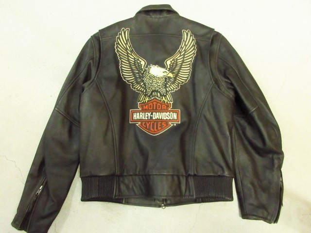 L ハーレーダビッドソン Legendary Eagle レザー ジャケット 牛革 LL 