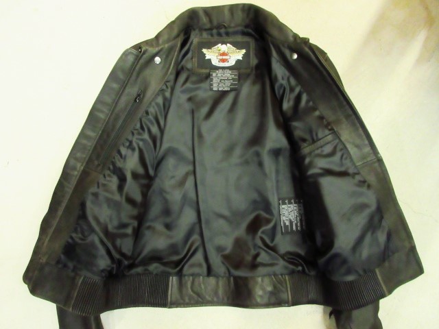 L ハーレーダビッドソン Legendary Eagle レザー ジャケット 牛革 LL 