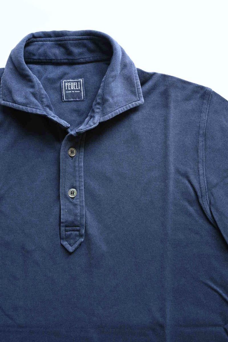 フェデーリ　ポロシャツ　ネイビー　FEDELI Polo Shirts