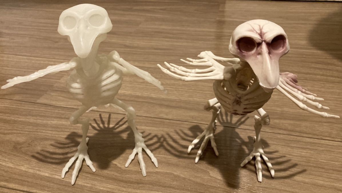 鳥骸骨 フィギュア リアルカラー 蓄光バージョン 2個セット ハロウィン カラス 生き物 売買されたオークション情報 Yahooの商品情報をアーカイブ公開 オークファン Aucfan Com