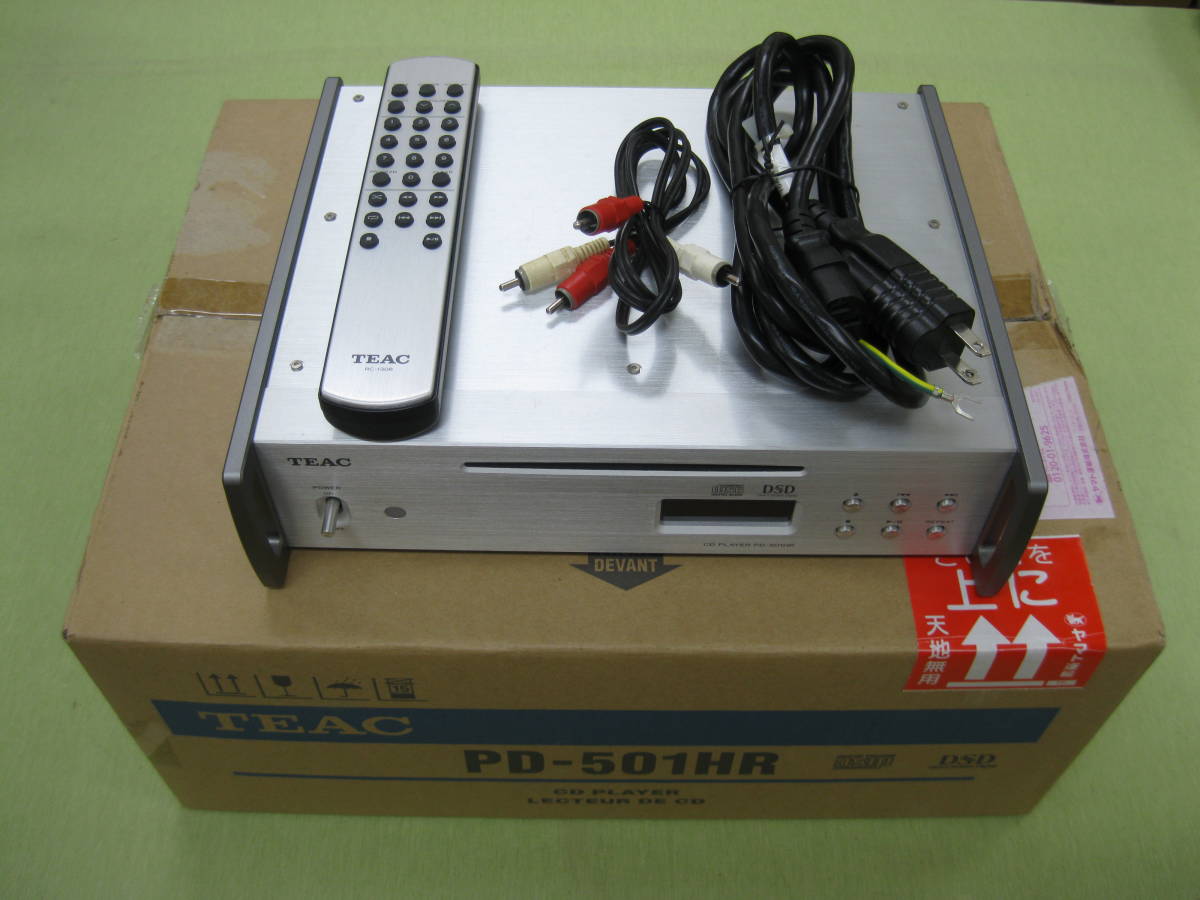 TEAC PD-501HR CDプレーヤー ハイレゾ音源対応 動作品/概ね美品/元箱取説あり