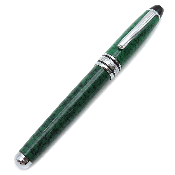 1円 レア モンブラン Montblanc ボールペン マイスターシュテュック ローラーボール PIX マーブルグリーン×シルバー ユニセックス