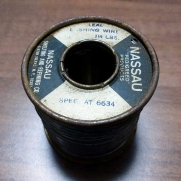 【丸ごと売り】 Western Electric ウェスタンエレクトリック 御用達 NASSAU LEAD LASHING WIRE NASSAU SPEC AT-6634 1lb NOS品 