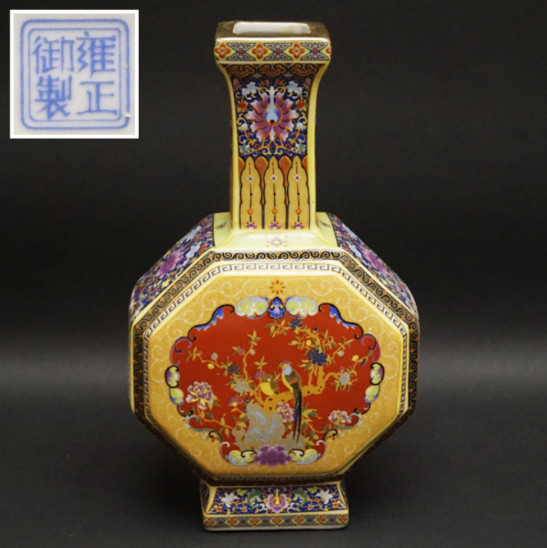 【HOT，大人気】 h01-中国美術 中国古玩 雍正年製銘 色絵磁器 壷 唐物 花瓶 飾瓶 陶磁 華瓶 花器 陶製 陶器 在銘 時代 骨董 茶道具 煎茶道具 古美術品(色絵磁器)｜売買されたオークション情報、yahooの商品情報 骨董陶磁器一般