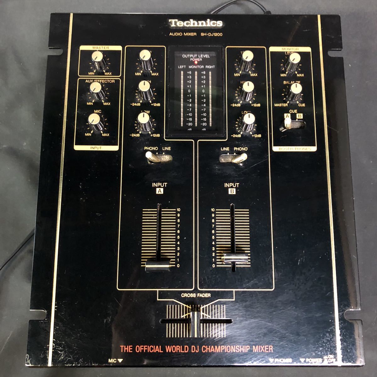 ○[Ja-2-re] Technics SH-DJ1200 DJミキサー 動作ワケあり品 