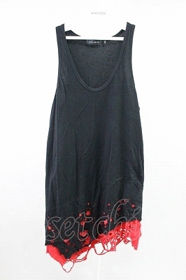 CIVARIZE NOVESSELノベセルクラッシュ加工フェイクレイヤードタンク Hurt クラッシュ加工フェイクレイヤードタンクトップ CIVARIZE シヴァーライズ の CIVARIZE シヴァーライズ シヴァーライズ クラッシュ加工フェイクレイヤード