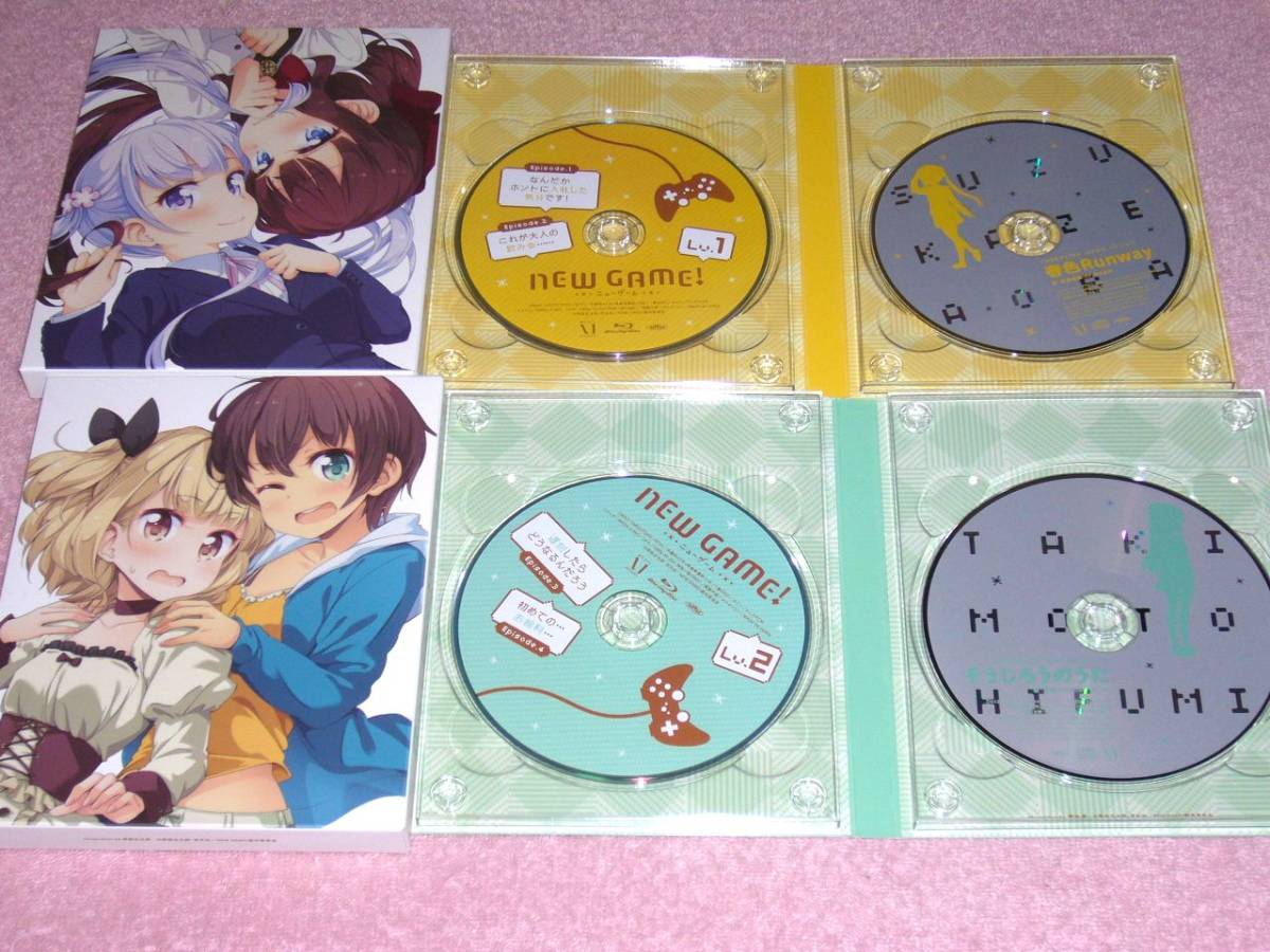 アニメ NEW GAME! Blu-ray 全巻セット＋全巻購入特典DVD付き TVアニメNEW GAME!(第1期)Blu-ray全巻セット TVアニメ『NEW GAME