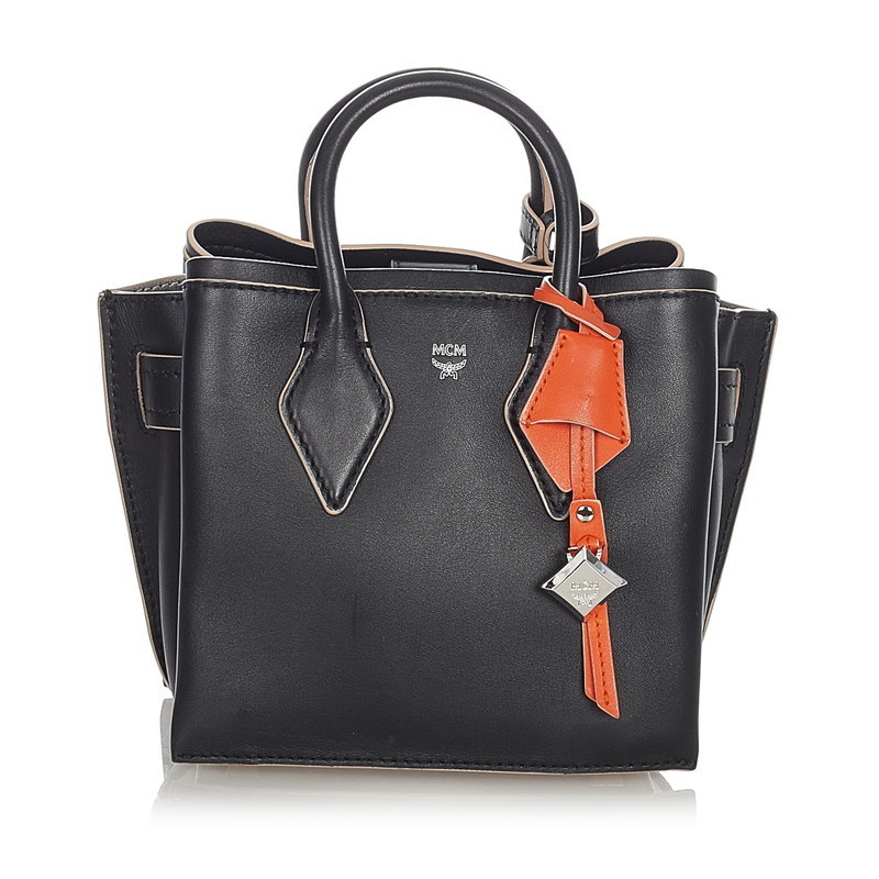 中古】MCM ヴィセトス 2WAY ハンドバッグ ブラック [240024487466] MCM