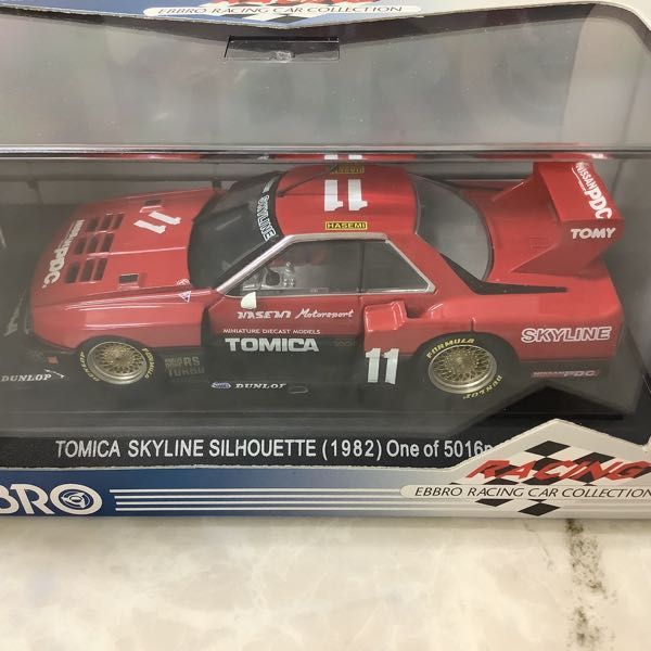 1円～ エブロ 1/43 トミカ スカイライン シルエット（1982）レッド