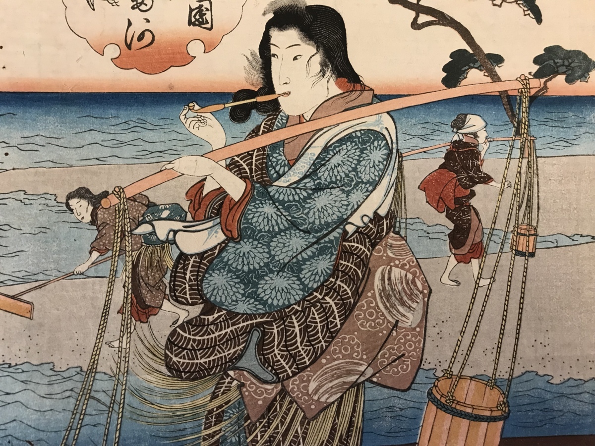 □送料無料□ 歌川国芳 一勇斎国芳 陸奥国千鳥のたま川 江戸時代