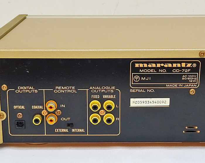 marantz【CD-72】マランツ CDプレーヤー 中古難有品 【公式通販】