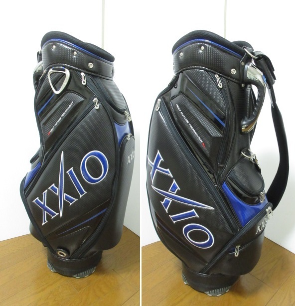 XXIO ゴルフバッグ キャディバッグ ブラック 美品9.5プロレプリカ XXIO