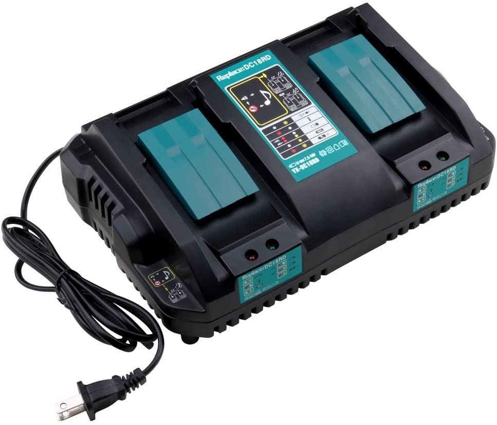 DC18RD 2口急速充電器 マキタ 互換 充電器 14.4v - 18v A DC18RD 2口急速充電器 マキタ 互換 充電器 14.4v - 18v A