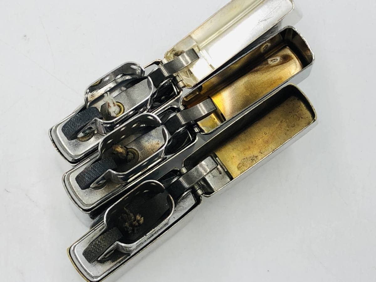(04y1922)【1円スタート】ZIPPO(ジッポー) スカル　3個セット（SNAP-ON/シルバー）オイルライター 中古品 【新作入荷， 定番人気】