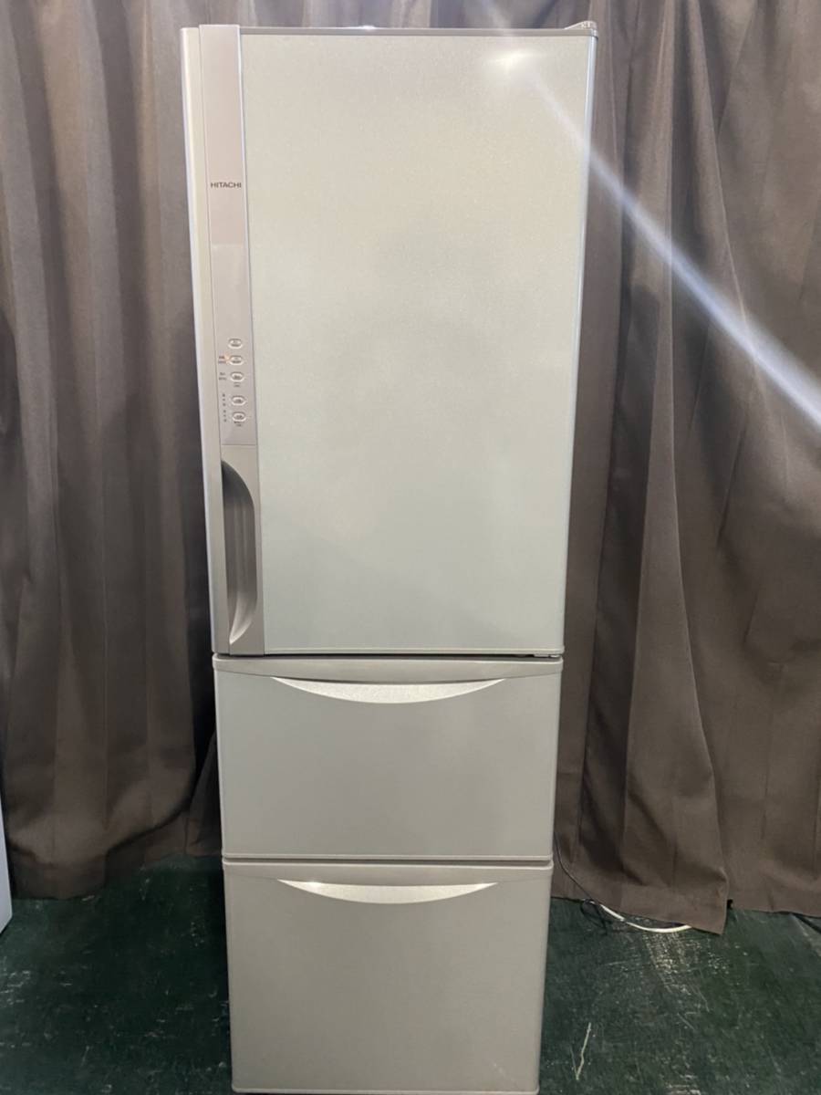 0913mb5t【消費税なし・美品・直接引き取り可】R－K320FV/日立/HITACHI/冷凍冷蔵庫/冷蔵庫/3ドア/ノンフロン/315L/2016年製/Rシリーズ