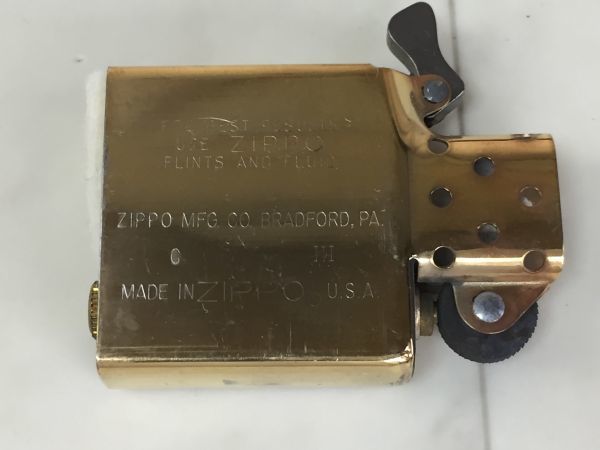 ライター ZIPPO ジッポー Solid Brass Hawaii 1932 1987 ロゴ 喫煙具 M