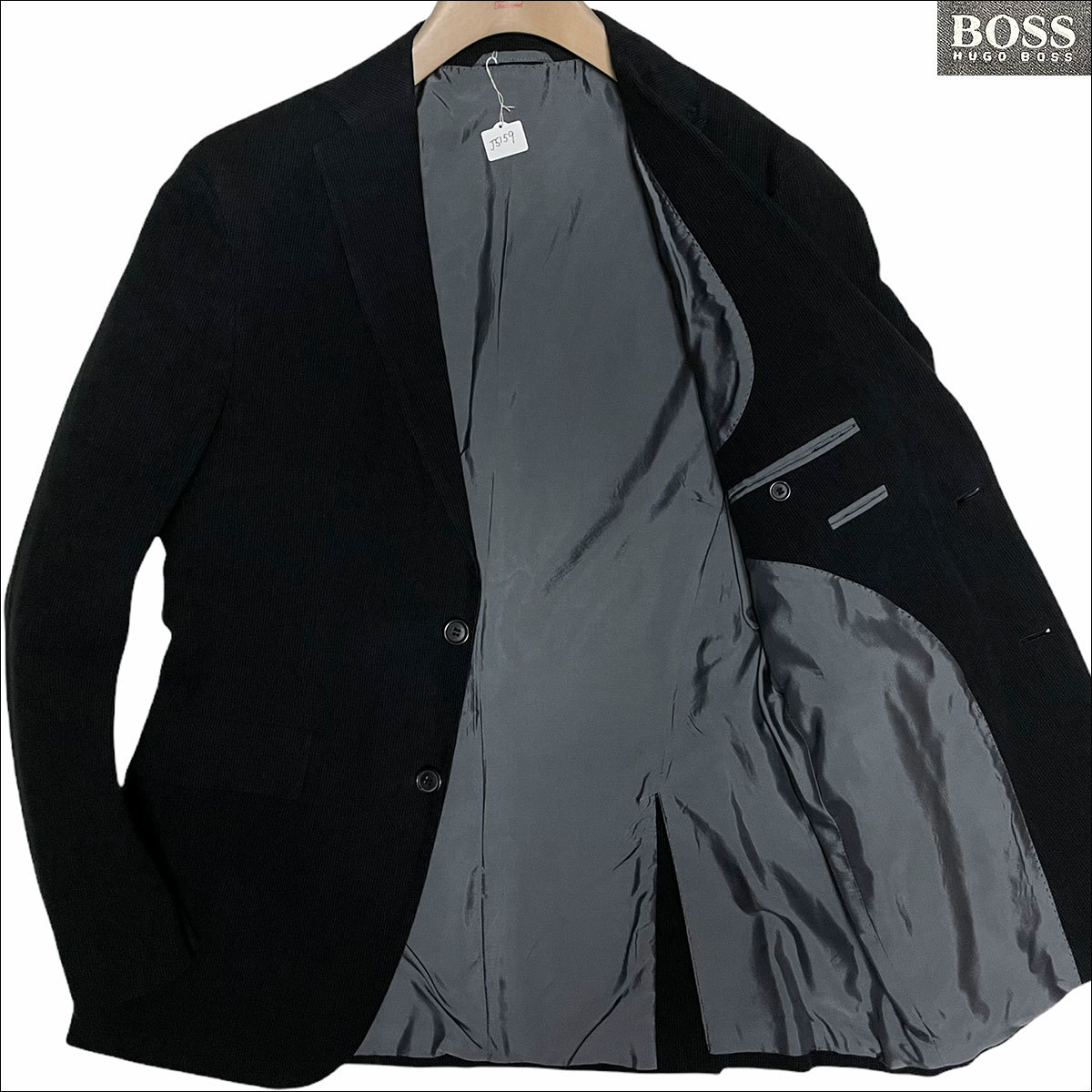 ヒューゴボス テーラードジャケット ベロア ブレザー 総裏 HUGO BOSS 