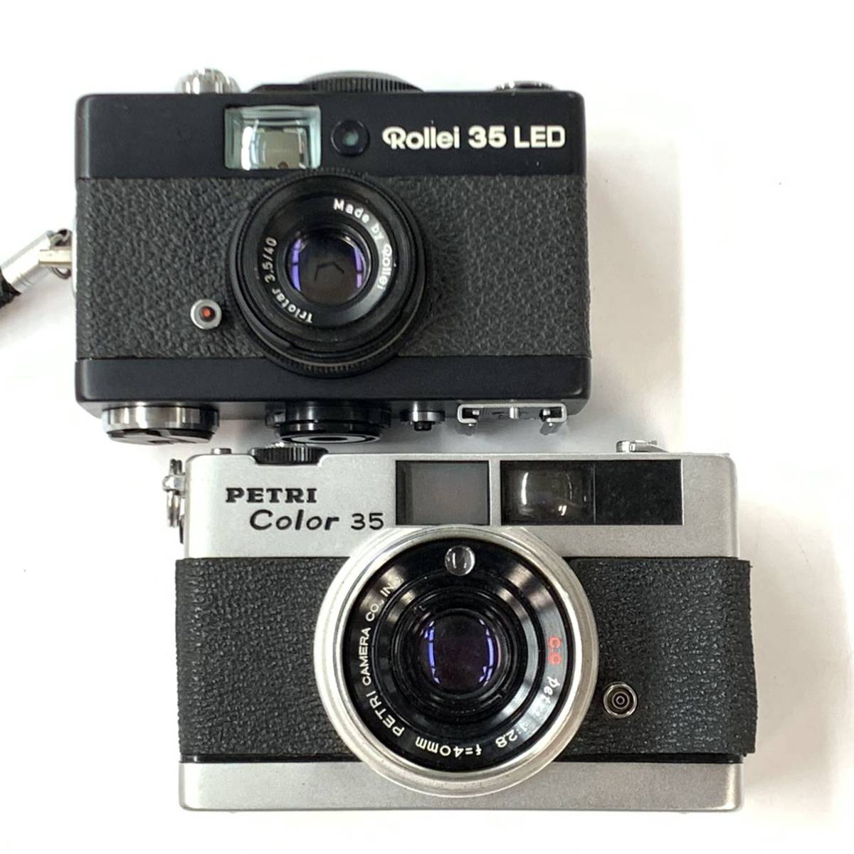 -「ジャンクカメラ - メルカリ 15台 5点まとめ売り X- ★人気のフィルムカメラ★ ジャンクまとめてセット 5点 Canon QL-17 G-Ⅲ / Petri Color 35 / Rollei 35 LED / Olympus PEN-F 40mm F1.4