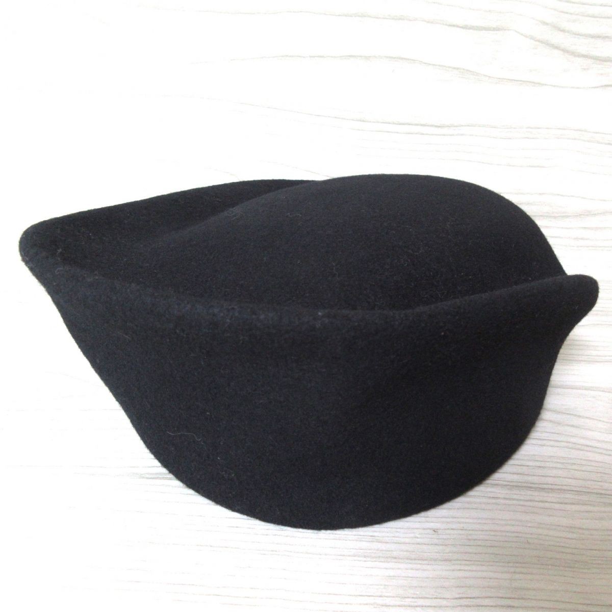 美品 COMME des GARCONS コムデギャルソン 変形 ウール ベレー帽 