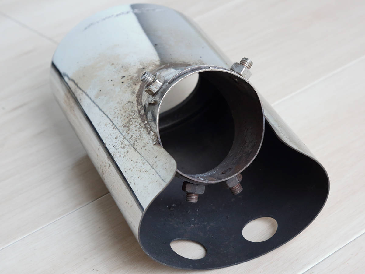 SilkBlaze シルクブレイズ マフラーカッター オーバル タイプ (シルバー) ハイエース6型_4