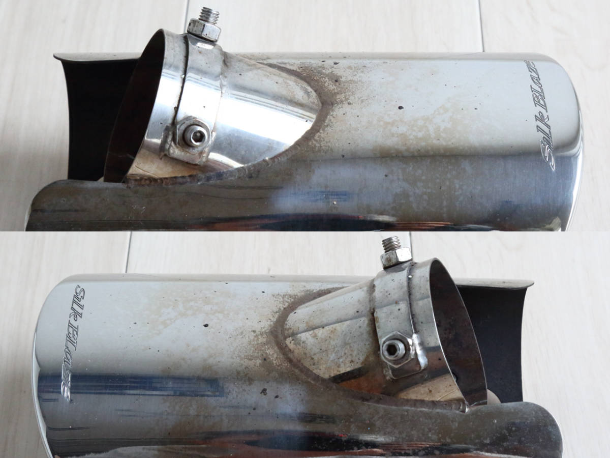 SilkBlaze シルクブレイズ マフラーカッター オーバル タイプ (シルバー) ハイエース6型_5