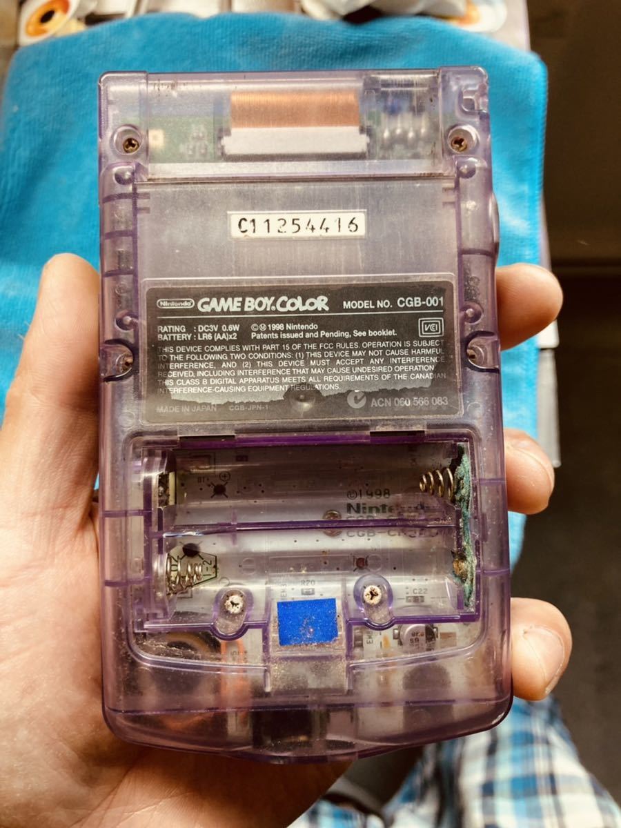 【送料込み！！】ゲームボーイカラー　クリア　ジャンク_3