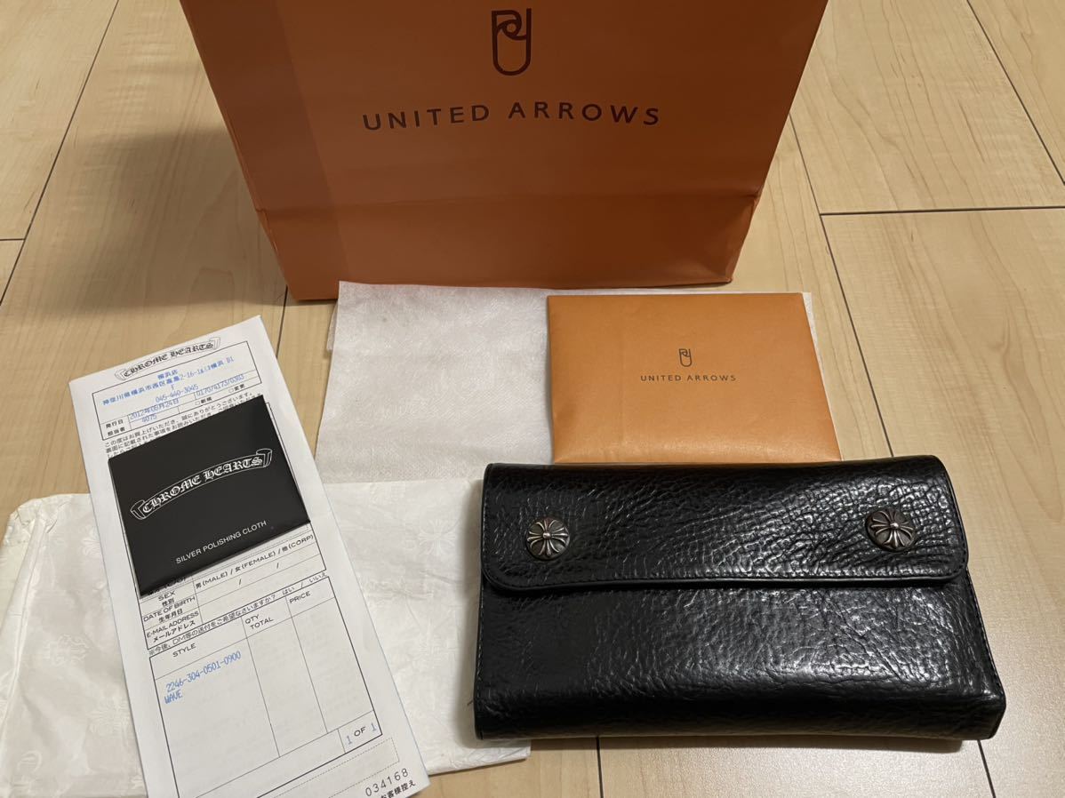 CHROME HEARTS クロムハーツ wave Wallet ウェーブ財布 原本無修正 
