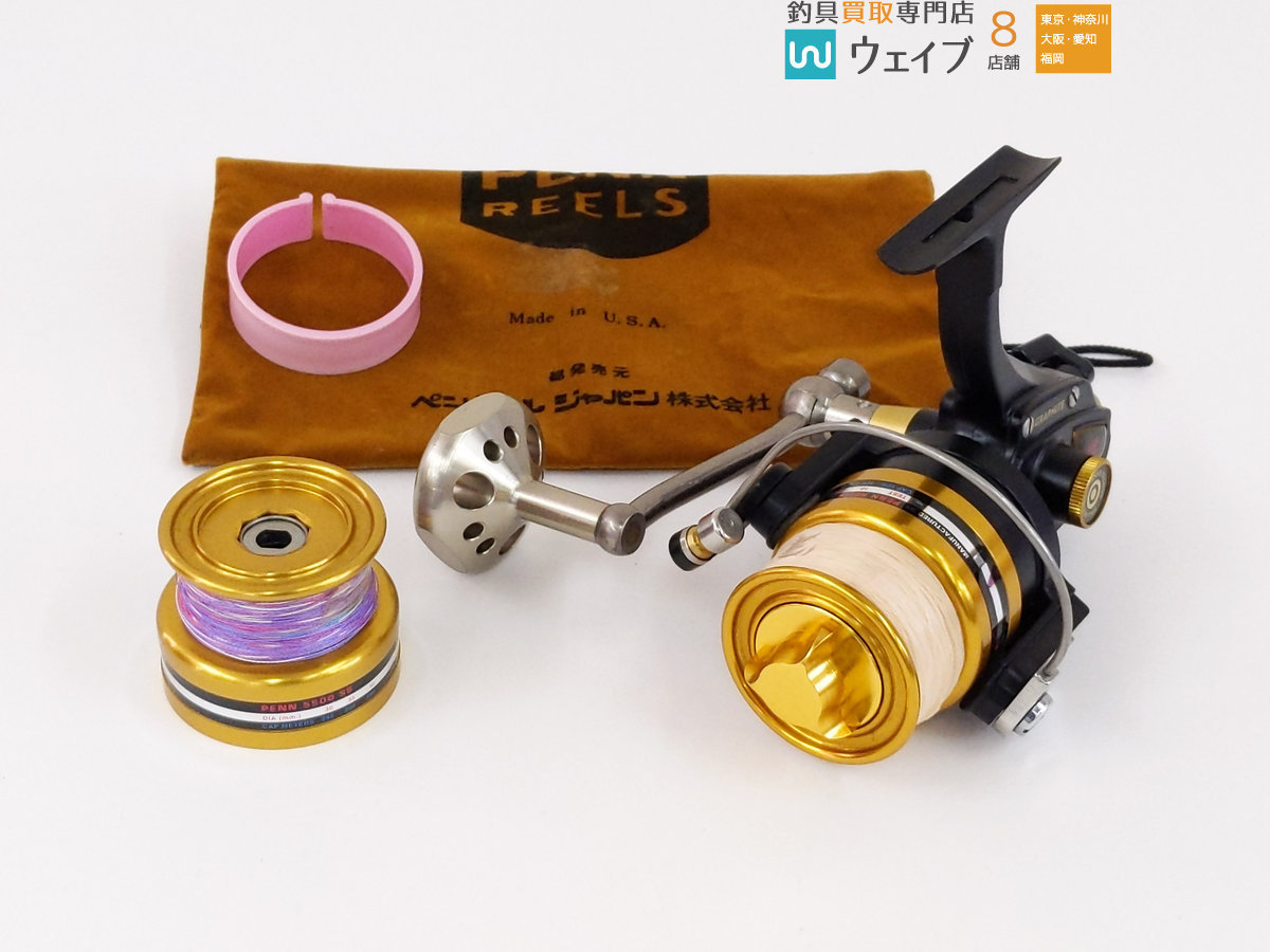 PENN 5500 SS ペンリール 替えスプール付き PENN 5500SS 純正替えスプール付き PENN スペアスプール スピン