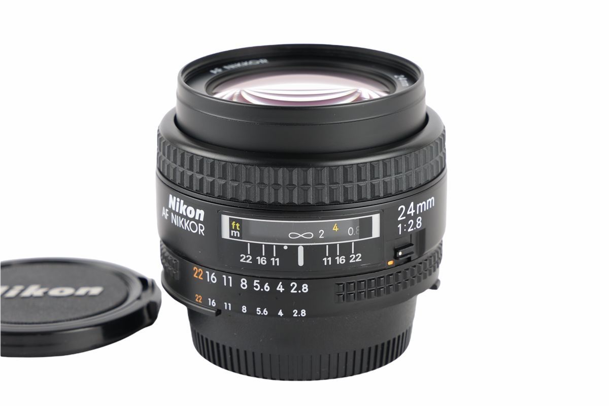 AF NIKKOR 24mm 1:2.8 D 二ッコール 広角 元箱 動確 美品 Nikon