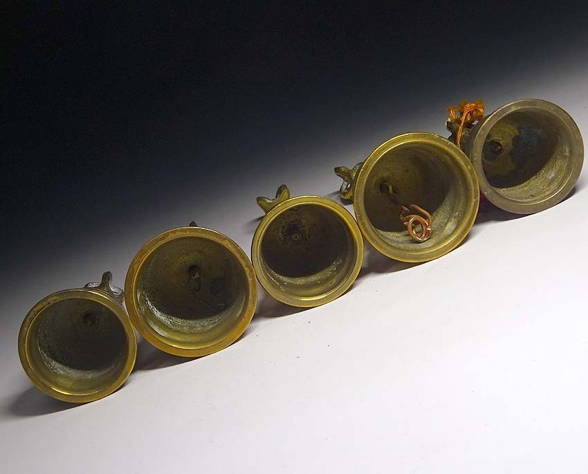 銅製 法器 手揺鈴 五股金剛密鈴 金剛杵銅鈴 装飾