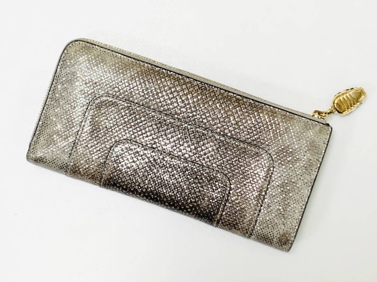 美品 ブルガリ BVLGARI セルペンティ フォーエバー 長財布 ジップ 