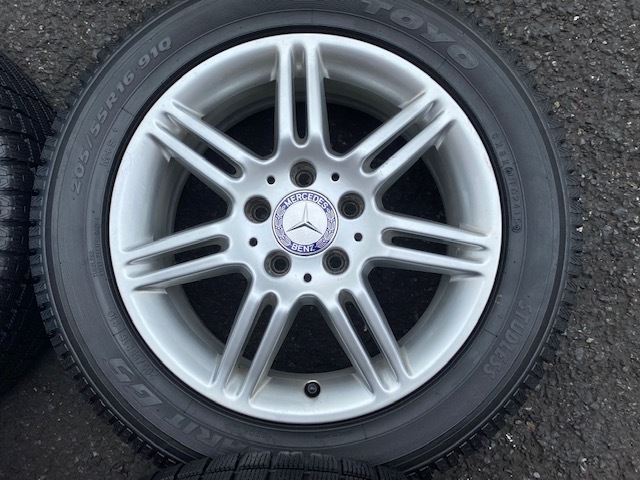 W169 ベンツAクラス純正 スタッドレスセット 6J-16インチ ET46
