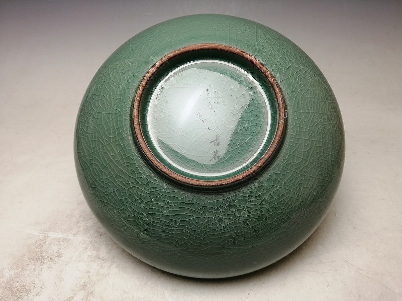 青磁　壺　古岩　金興福作 古岩 高麗青磁 金興福作 - | Yahoo!オークション 未使用 花瓶｜Yahoo